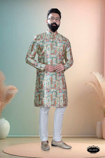 MULTI-COLOUR KURTA WITH ASTER FOR EVERY ETHNIC EVENTS