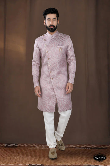 ONION-PINK TONE INDO-WESTERN SET FOR EVERY OCCASIONS