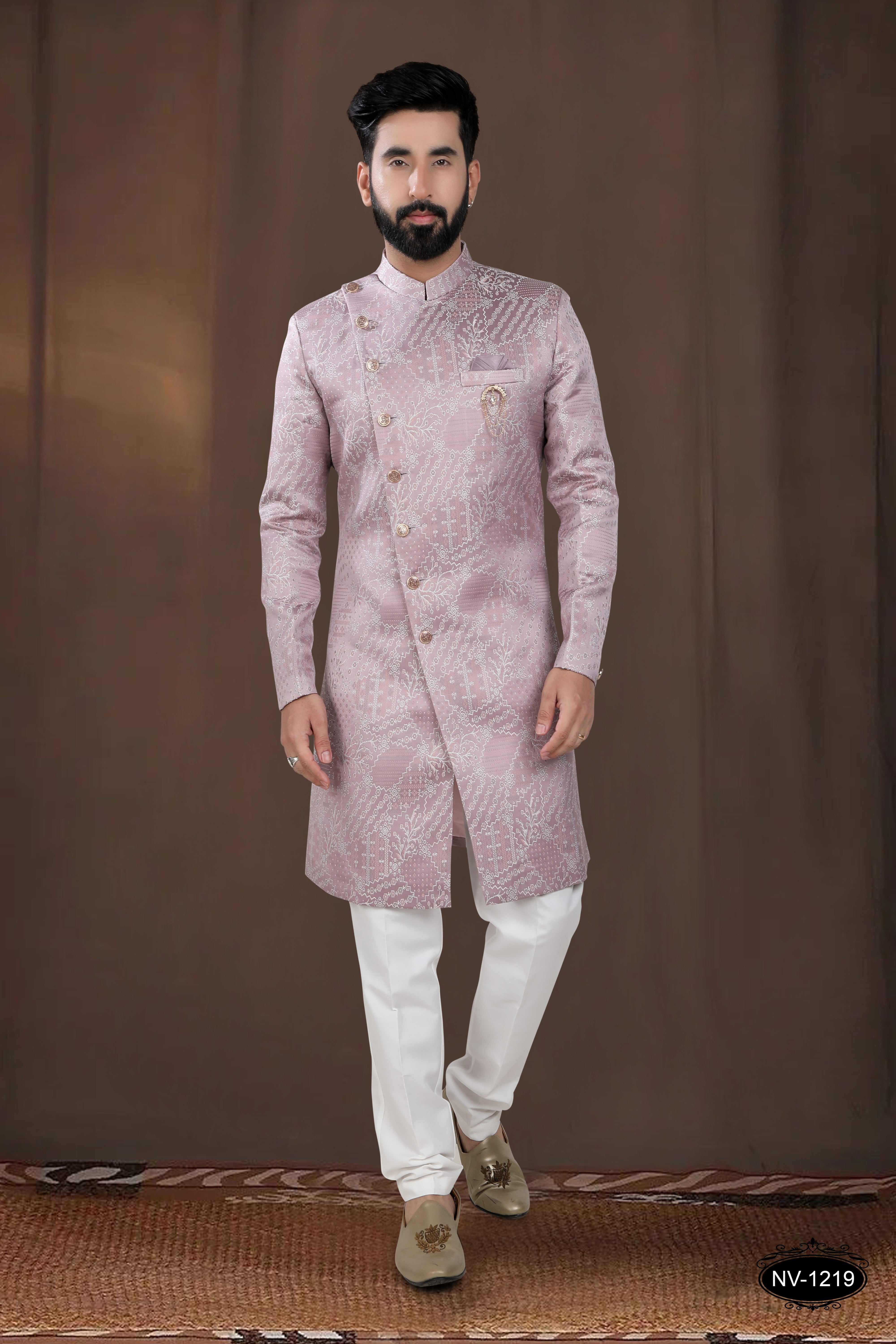 ONION-PINK TONE INDO-WESTERN SET FOR EVERY OCCASIONS