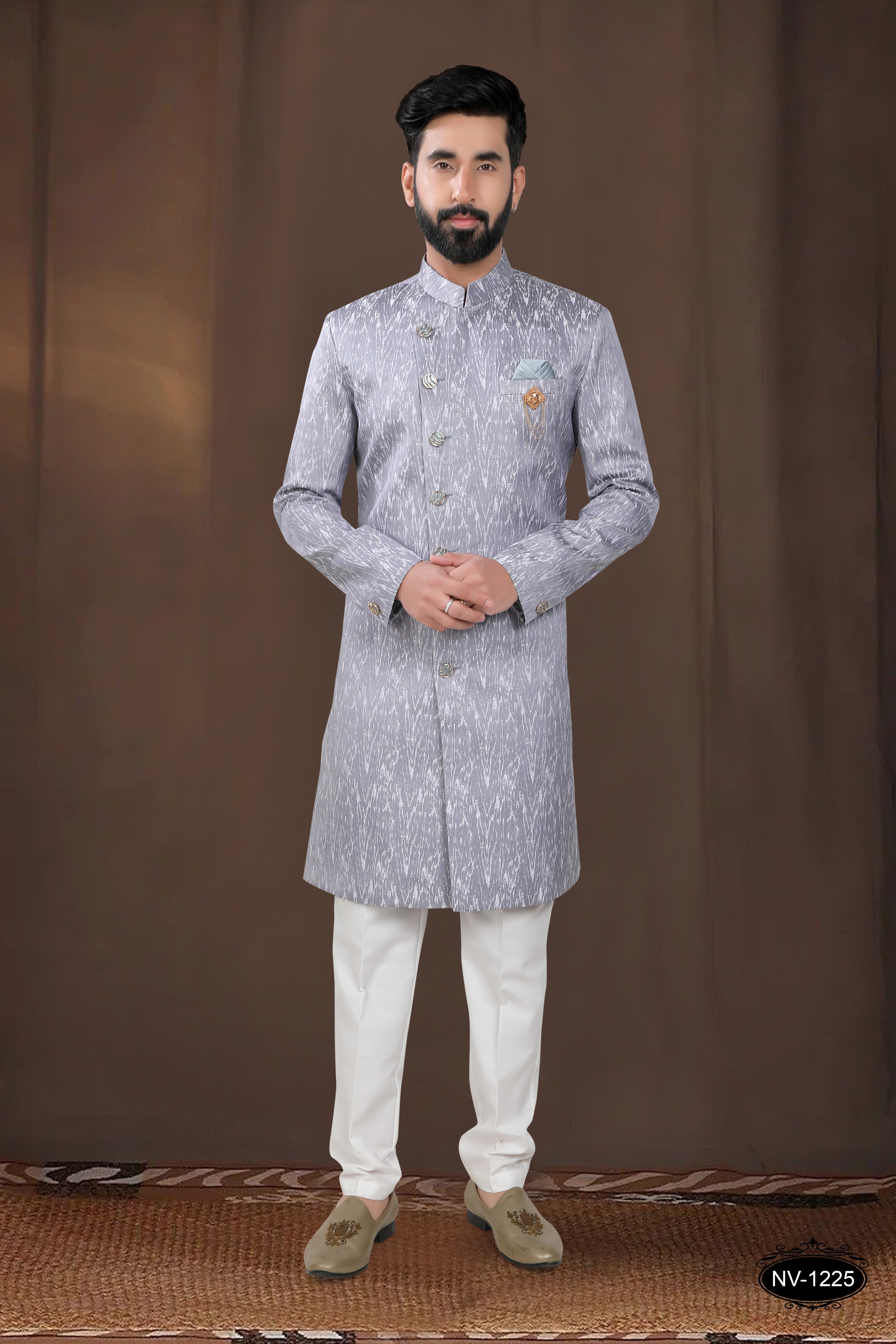 GREY TONE INDO-WESTERN SET IN UNIQUE PATTERN FOR EVERY OCCASIONS