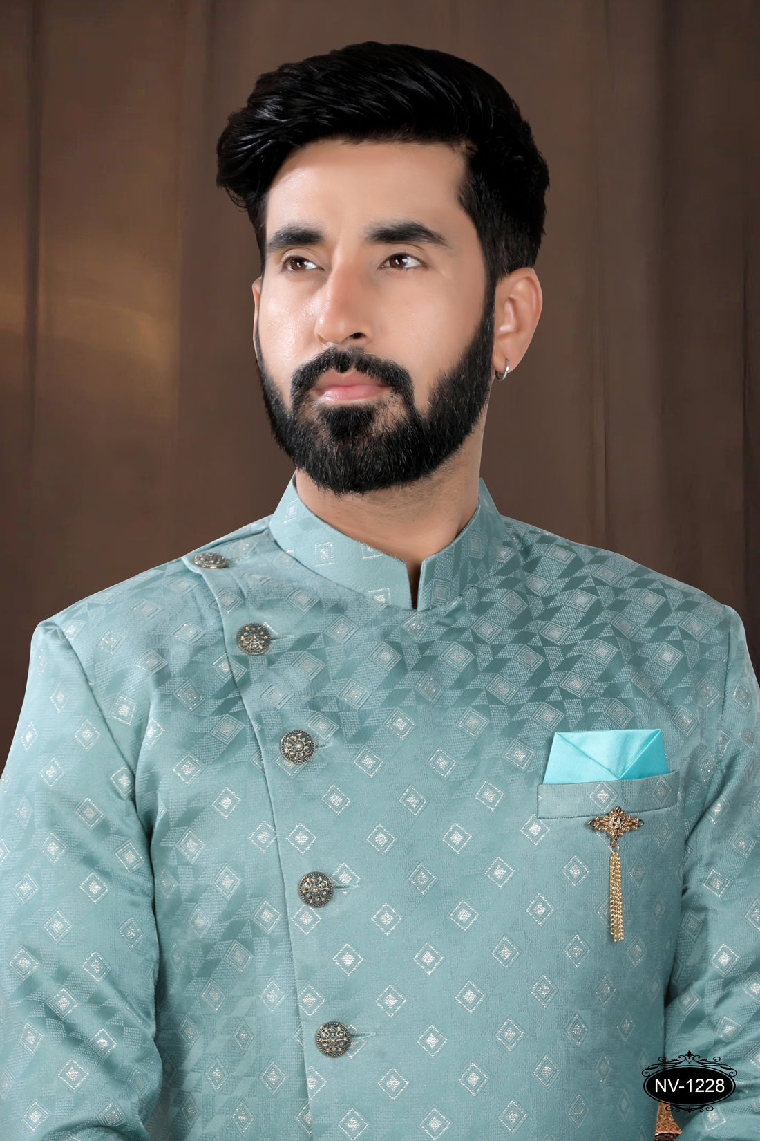 BLUE TONE INDO-WESTERN SET IN UNIQUE PATTERN FOR EVERY OCCASIONS