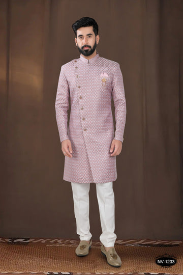 PINK TONE INDO-WESTERN SET IN UNIQUE PATTERN FOR EVERY OCCASIONS