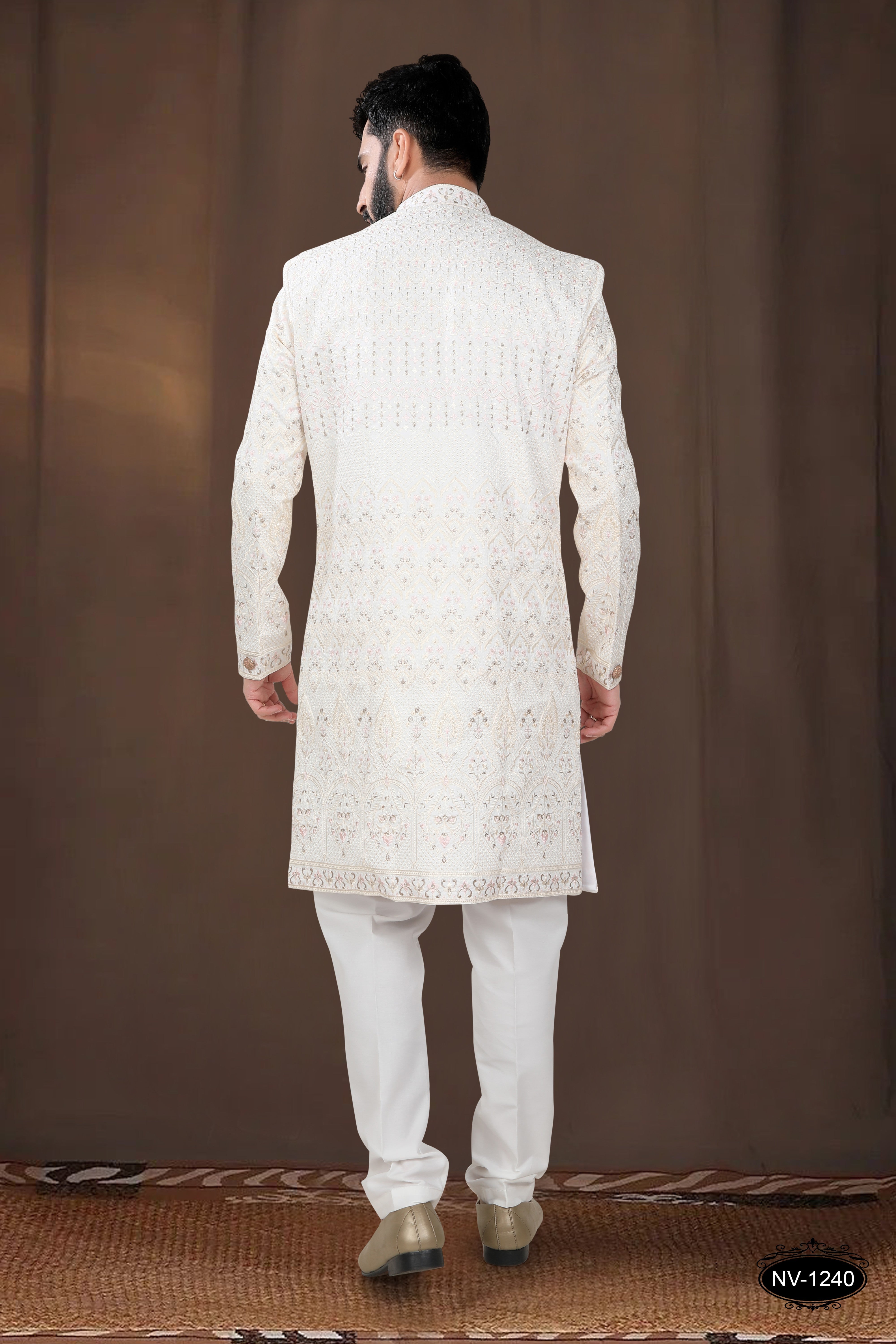 OFF-WHITE BASE INDO-WESTERN SET FOR EVERY OCCASIONS