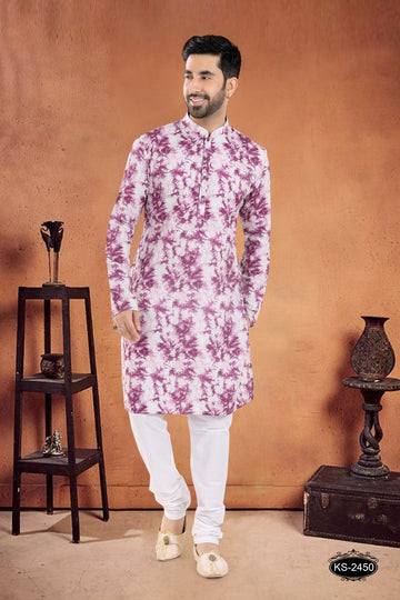 PURPLE TONE KURTA SET WITH UNIQUE DESIGN