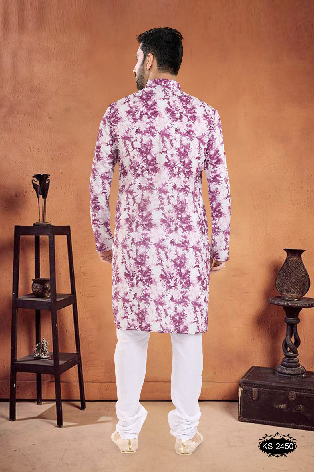 PURPLE TONE KURTA SET WITH UNIQUE DESIGN