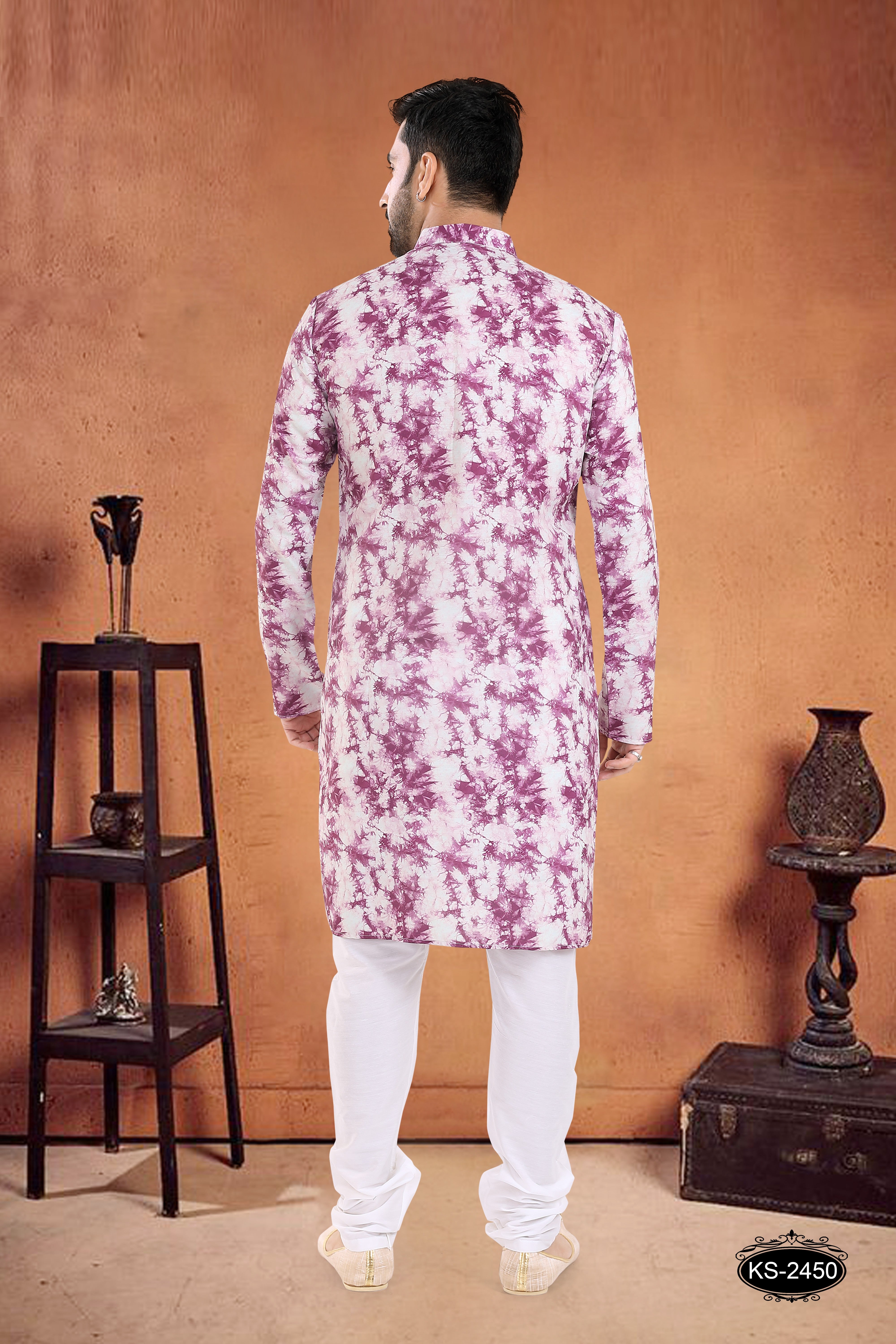 PURPLE TONE KURTA SET WITH UNIQUE DESIGN