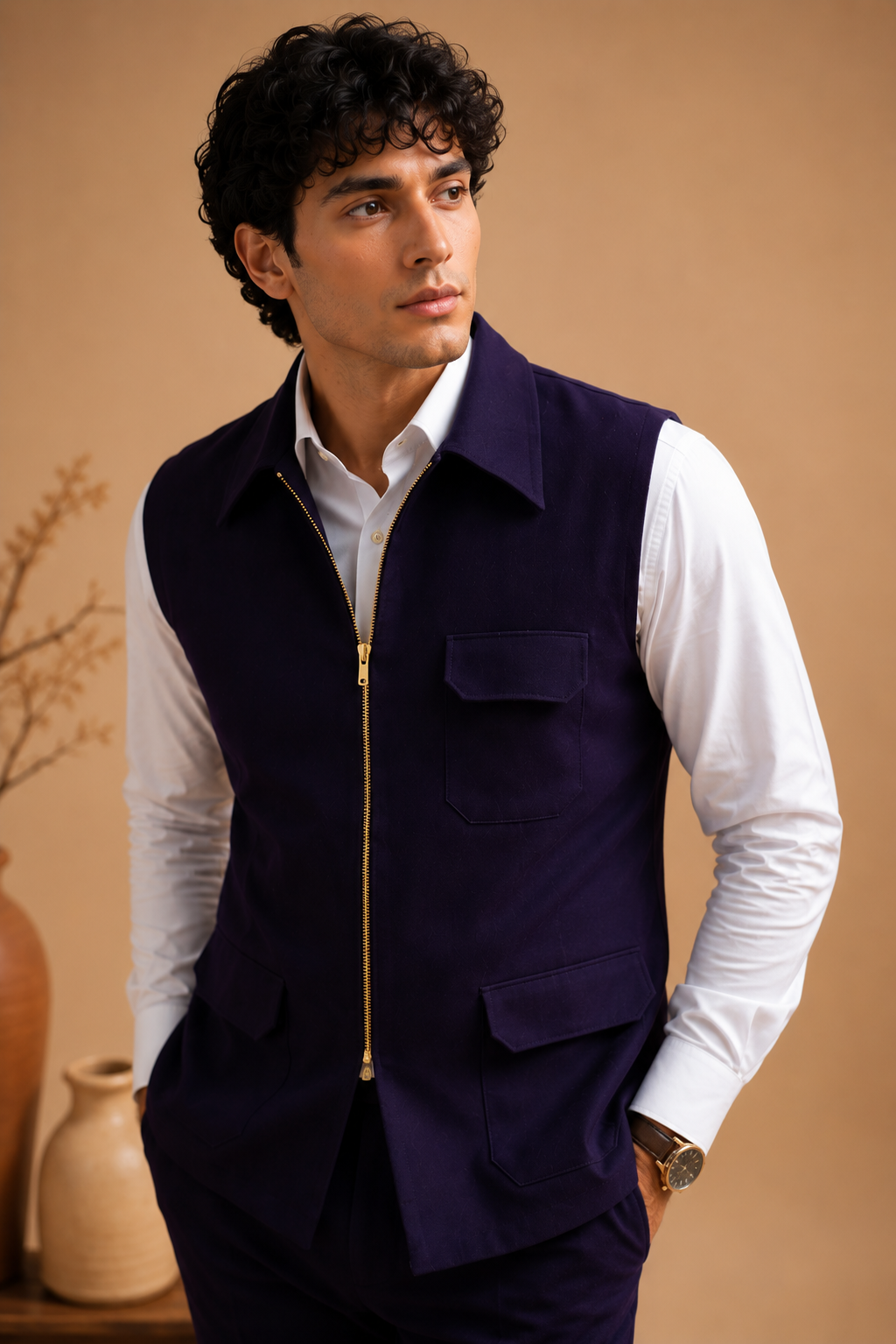 ARMAANI LACHKA JACKET SET IN VOILET HUE