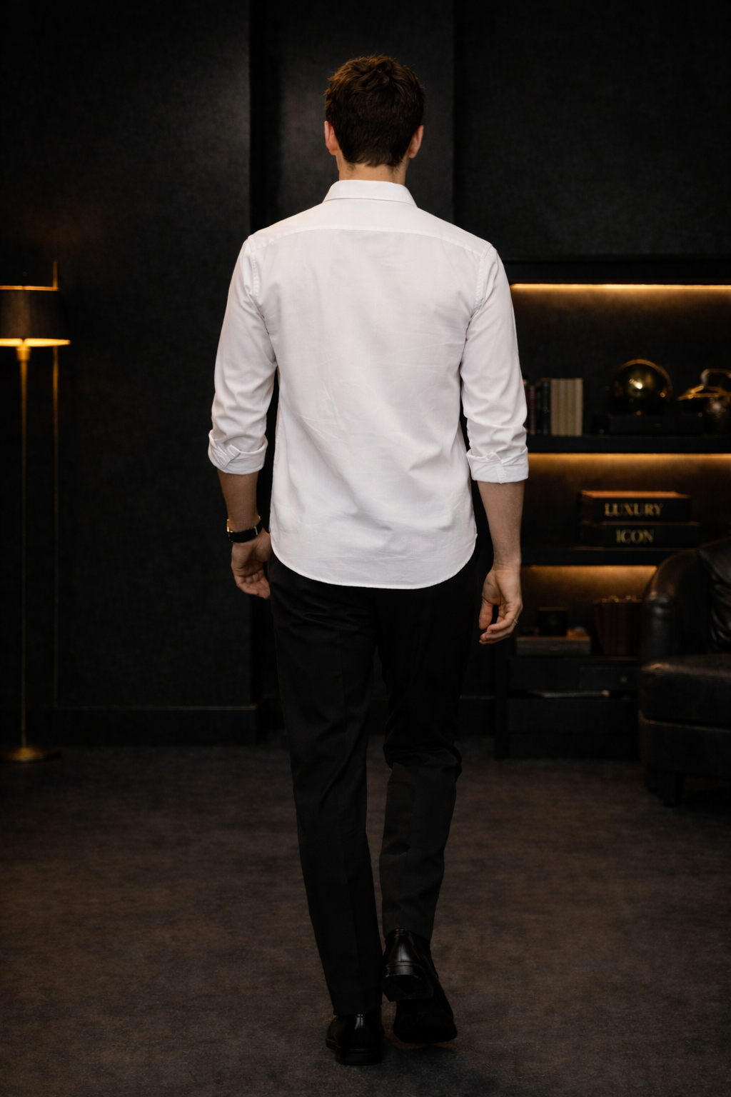 DESIGNER SHIRT IN WHITE WITH UNIQUE THREAD EMBROIDERY