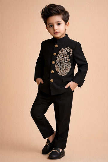 KID'S BANHGALA SET WITH DESIGNER HAND EMBROIDERY