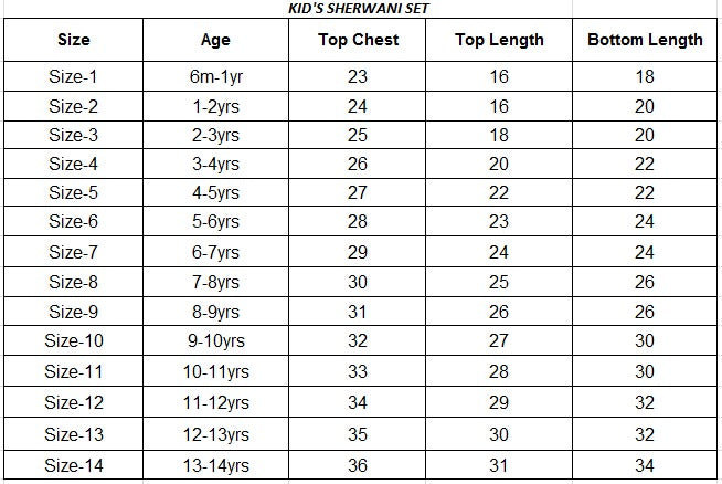 Size Guide