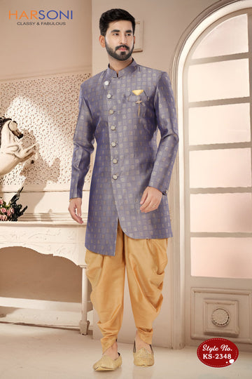 UNIQUE STYLE INDO-WESTERN SET IN GREY