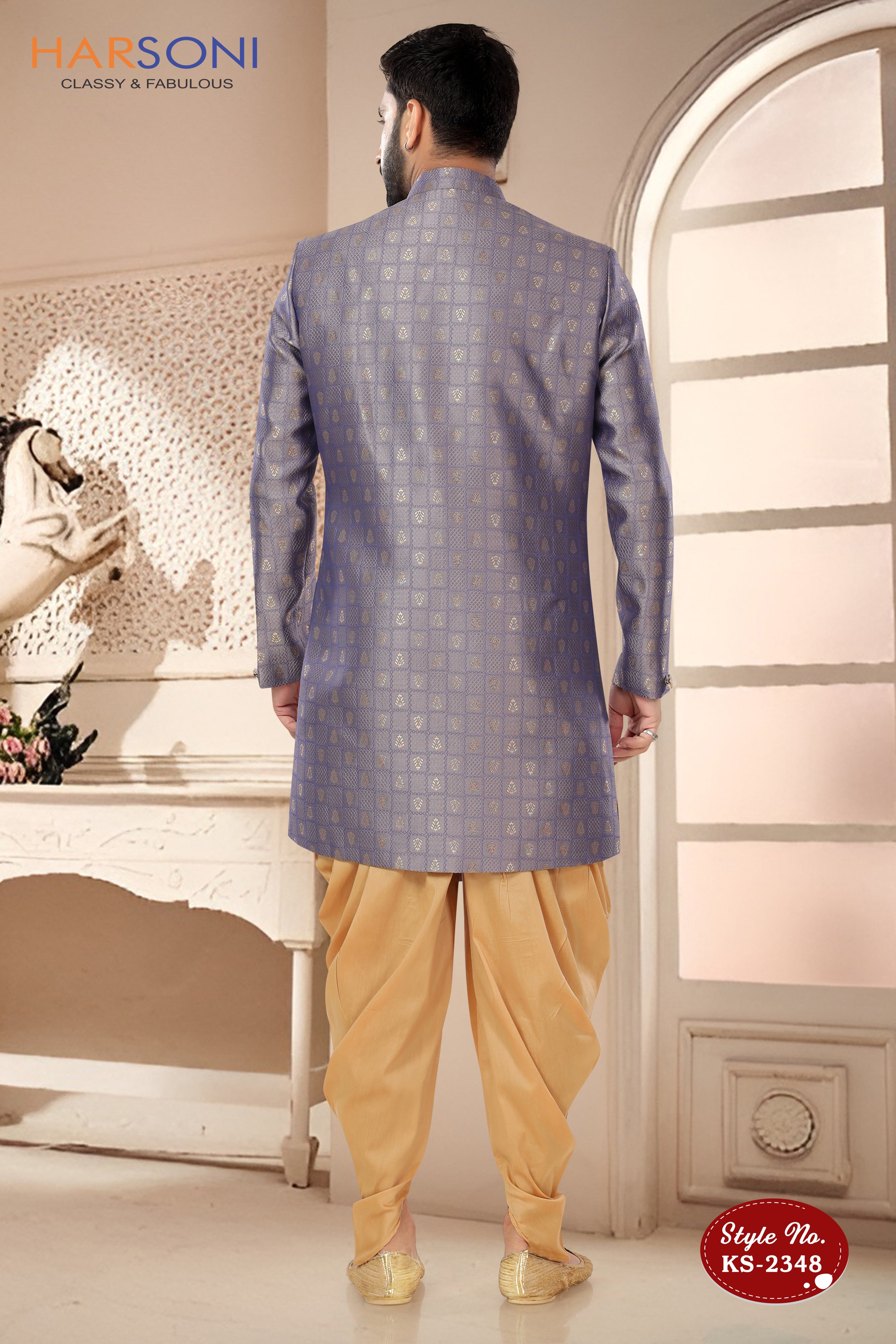 UNIQUE STYLE INDO-WESTERN SET IN GREY