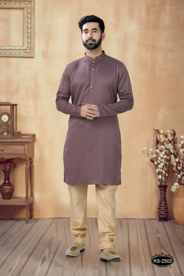 ROSY-BROWN KURTA SET FOR EVERY COMFY WEAR
