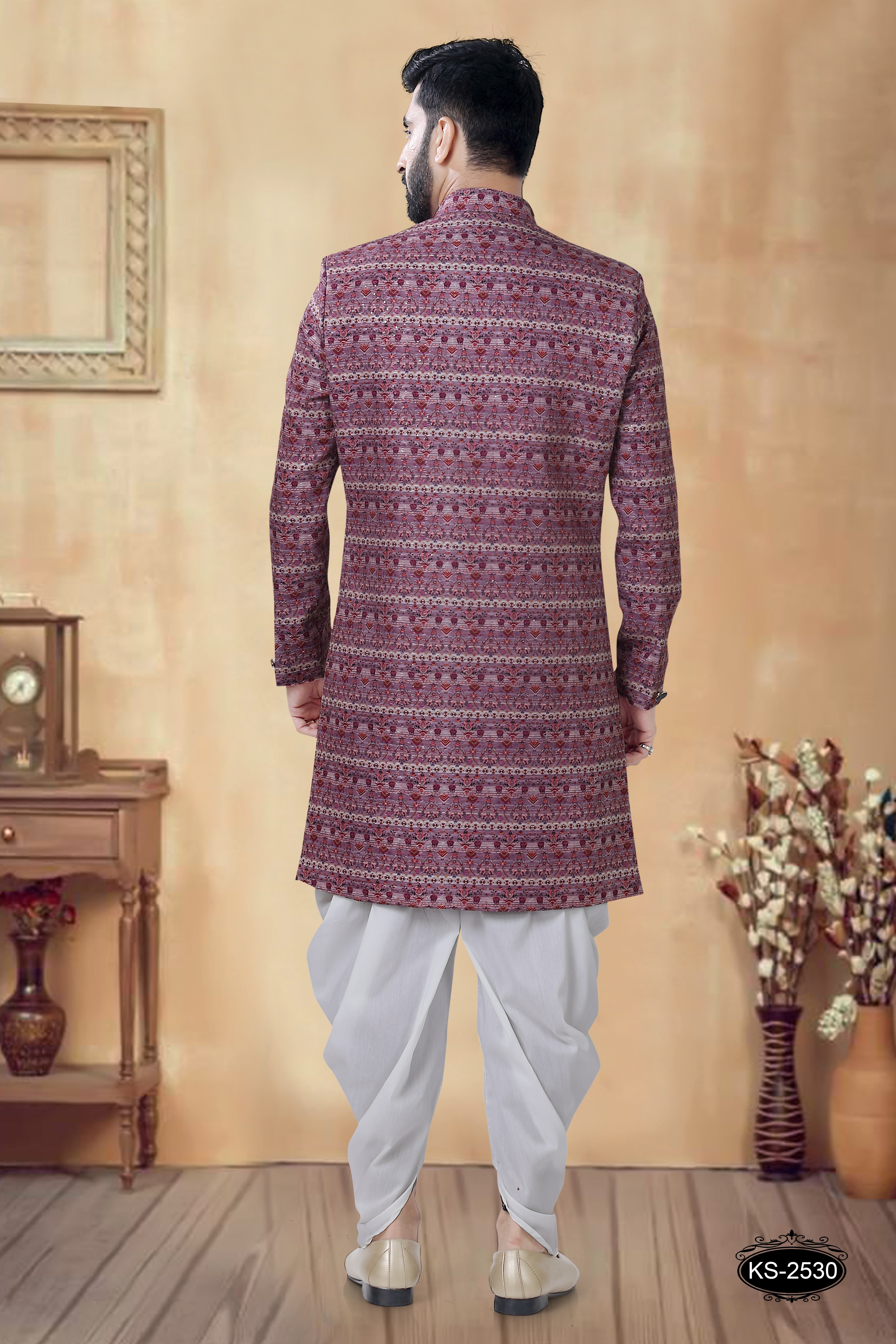 PURPLE TONE INDO-WESTERN SET FOR EVERY FESTIVITY
