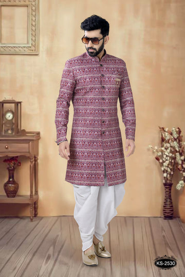 PURPLE TONE INDO-WESTERN SET FOR EVERY FESTIVITY