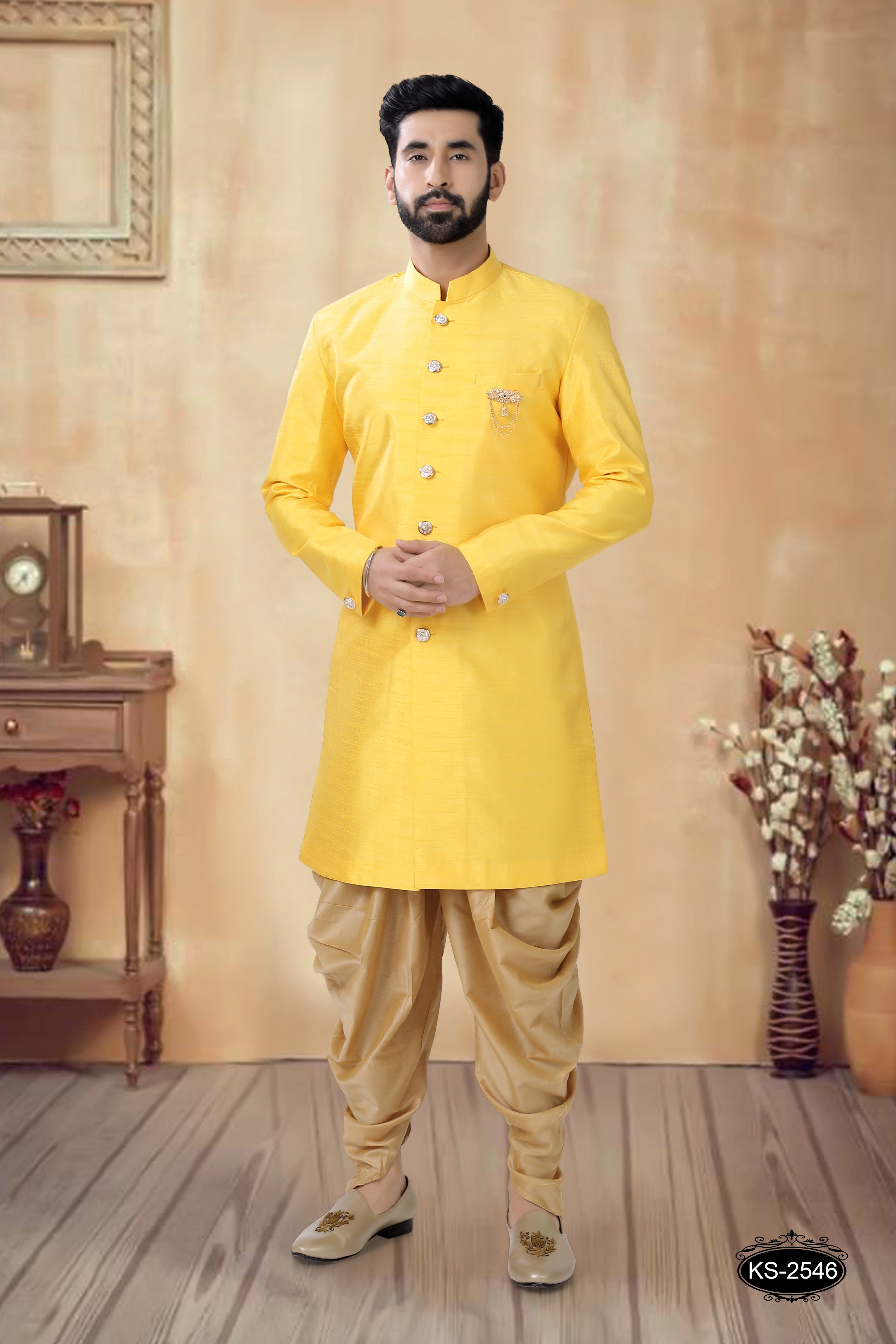 YELLOW HUE INDO-WESTERN SET FOR EVERY FESTIVITY