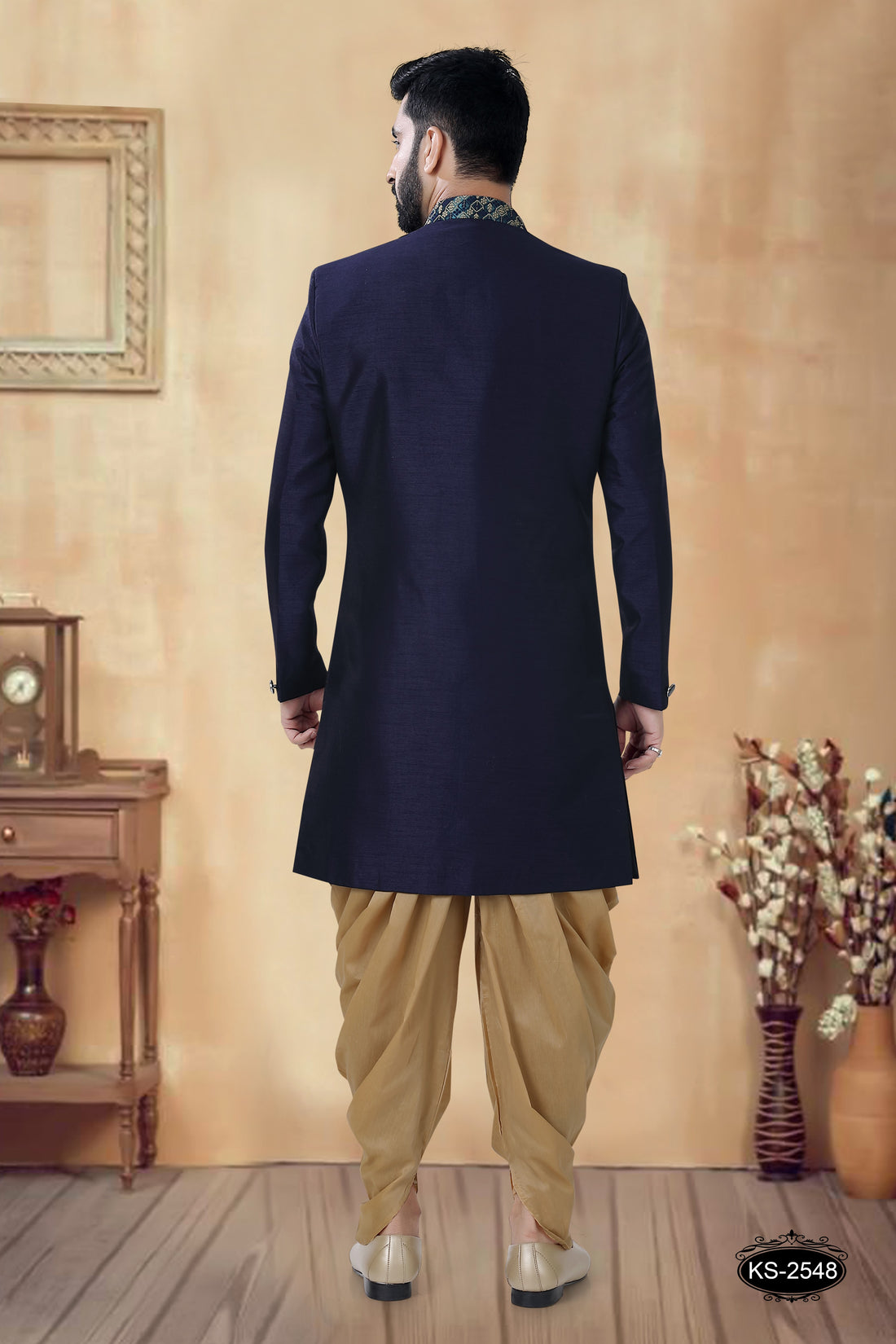 UNIQUE STYLE INDO-WESTERN IN BLUE SET FOR EVERY FESTIVITY