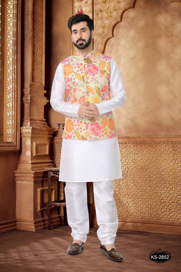 GREEN JACKET KURTA SET IN FLORAL PRINT FOR EVERY OCCASIONS