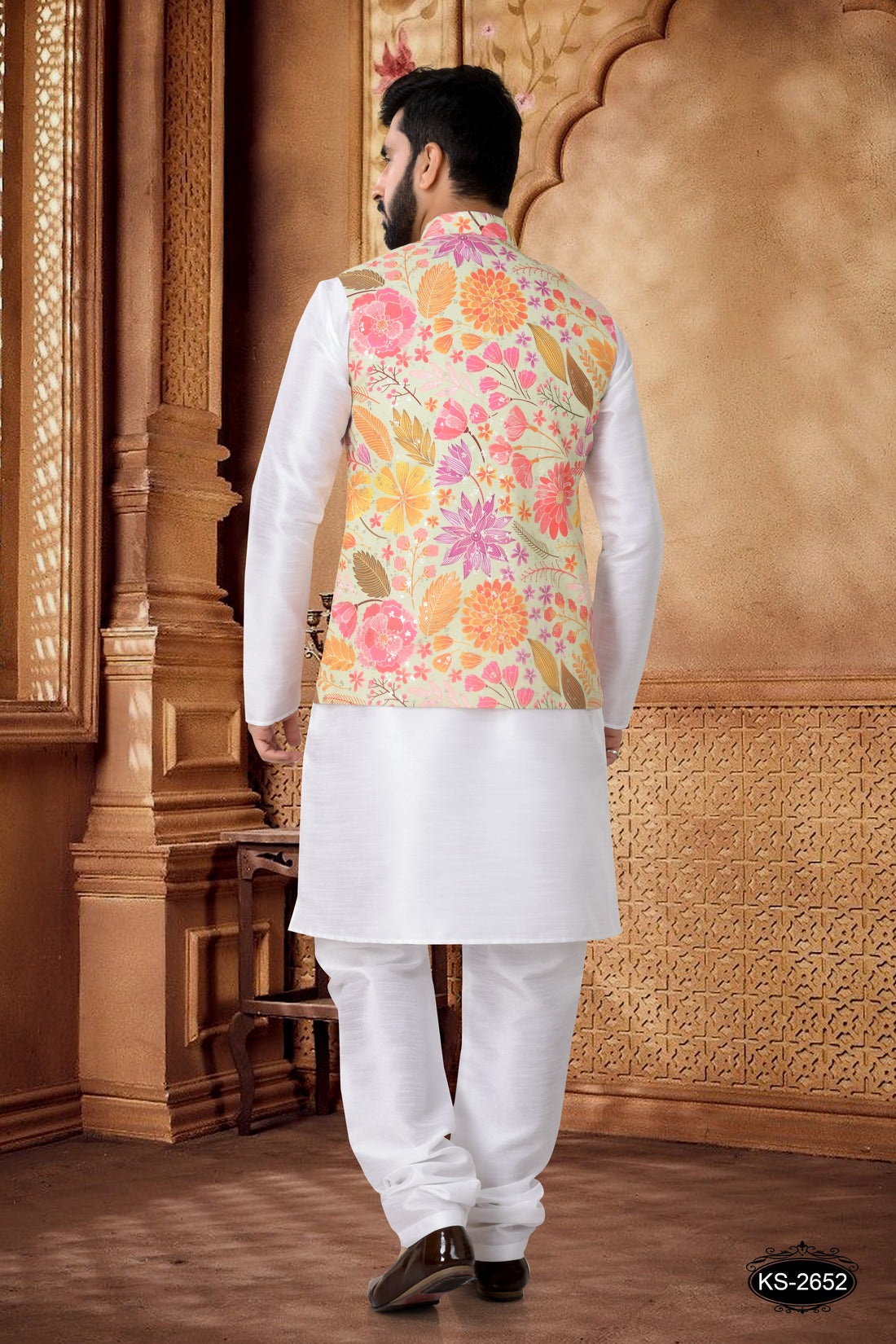 GREEN JACKET KURTA SET IN FLORAL PRINT FOR EVERY OCCASIONS