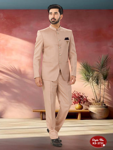 PINK TONE BANDHGALA SET WITH UNIQUE STYLE
