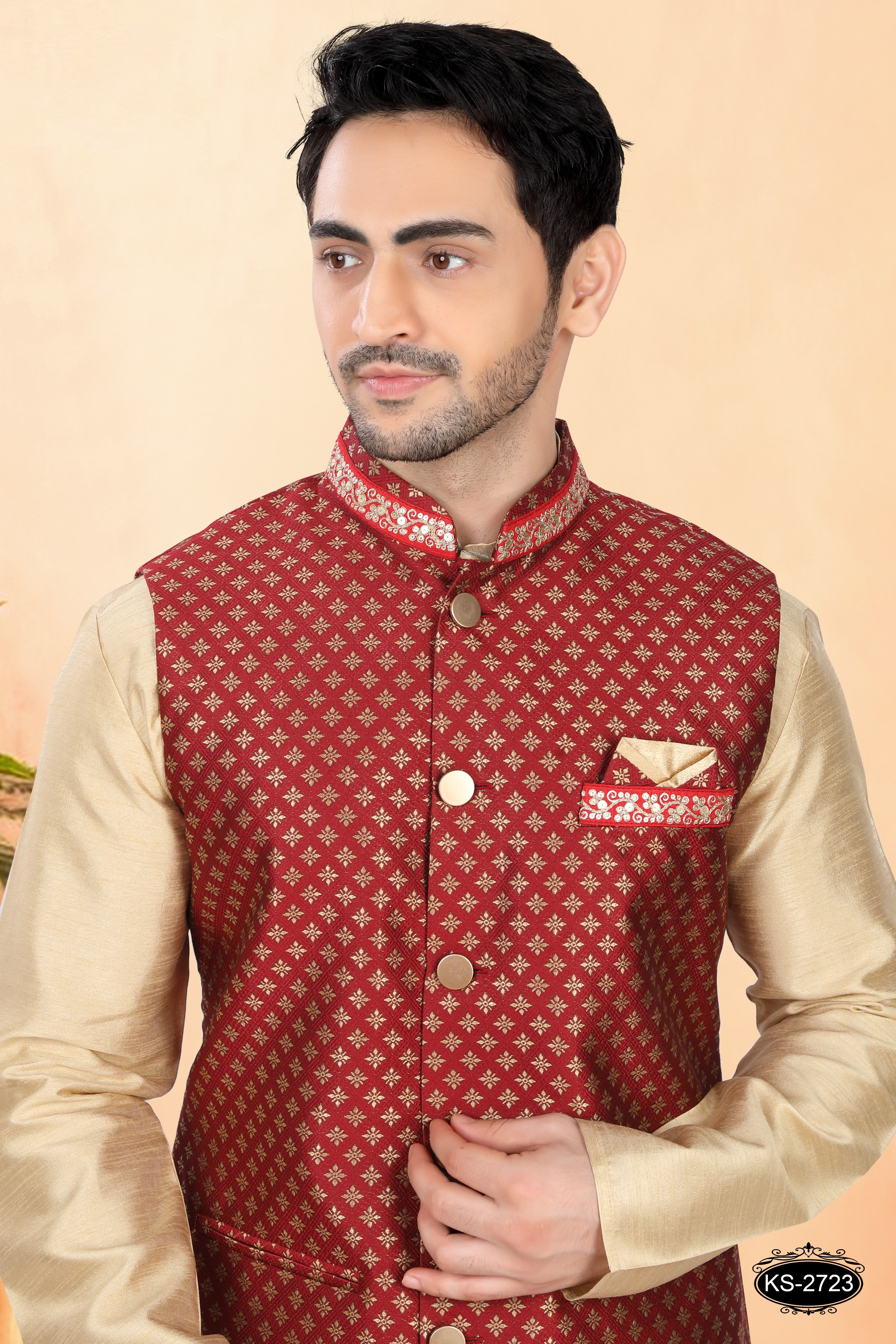 MAROON TONE JACKET SET FOR EVERY OCCASIONS
