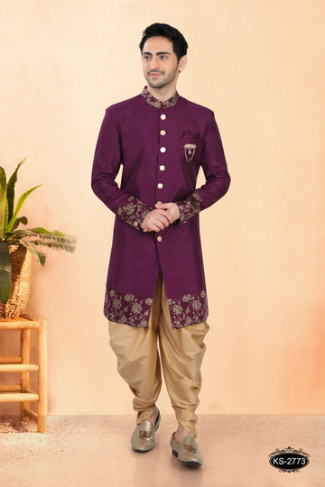 PURPLE HUE INDO-WESTERN SET IN UNIQUE STYLE FOR EVERY FESTIVITY