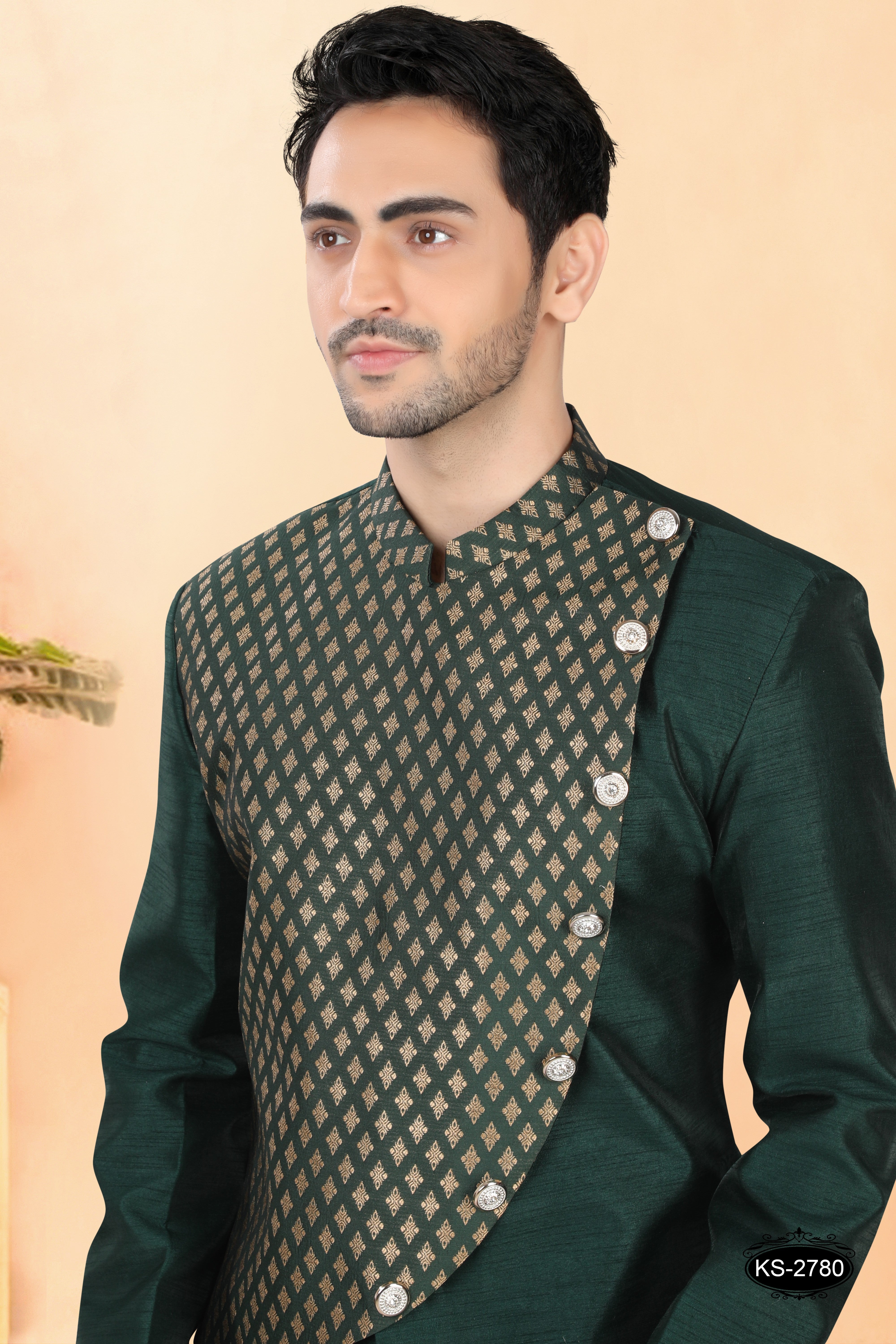 GREEN TONE UNIQUE STYLE INDO-WESTERN SET PERFECT FOR EVERY WEAR