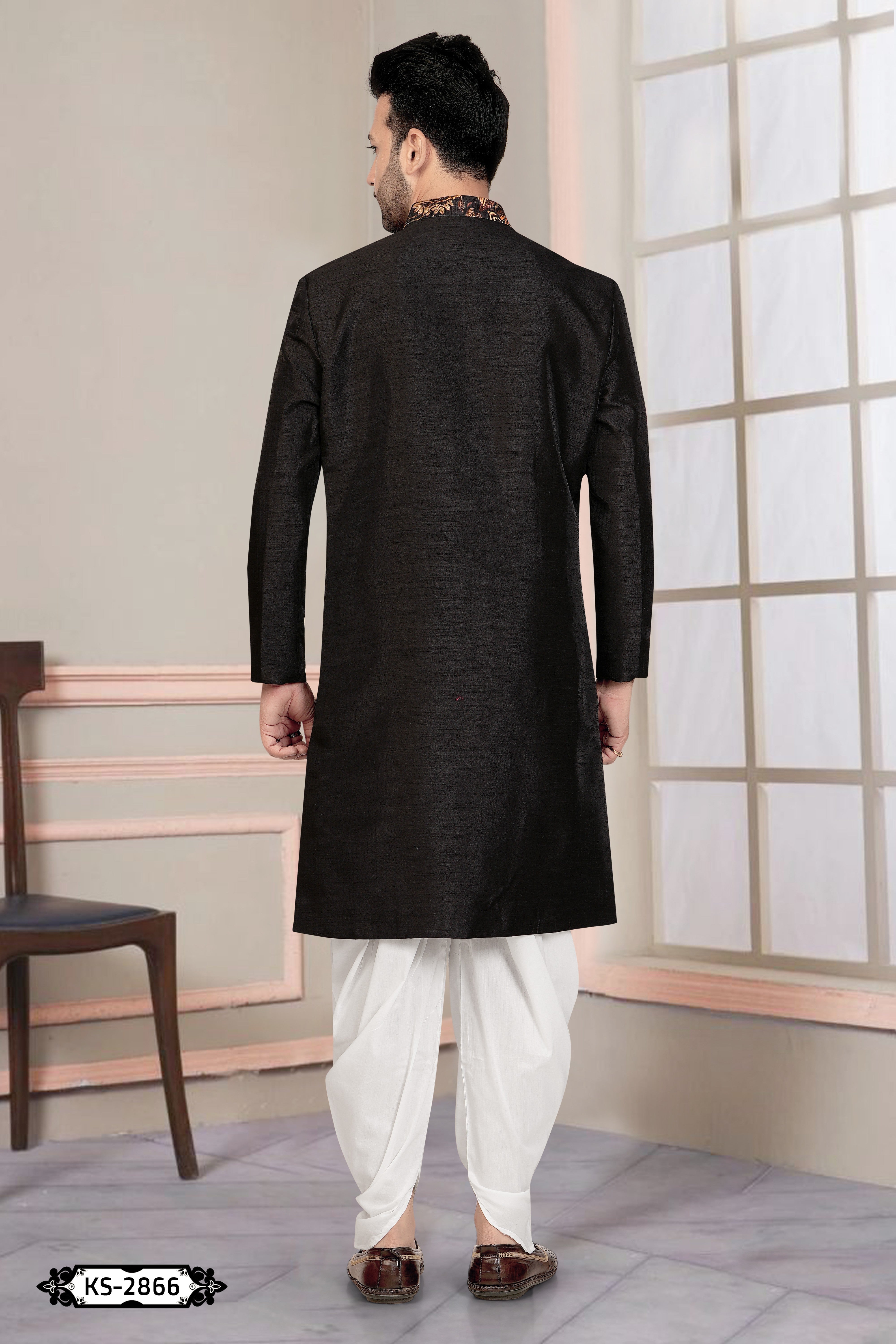BLACK TONE INDO-WESTERN SET IN UNIQUE PATTERN FOR EVERY OCCASIONS