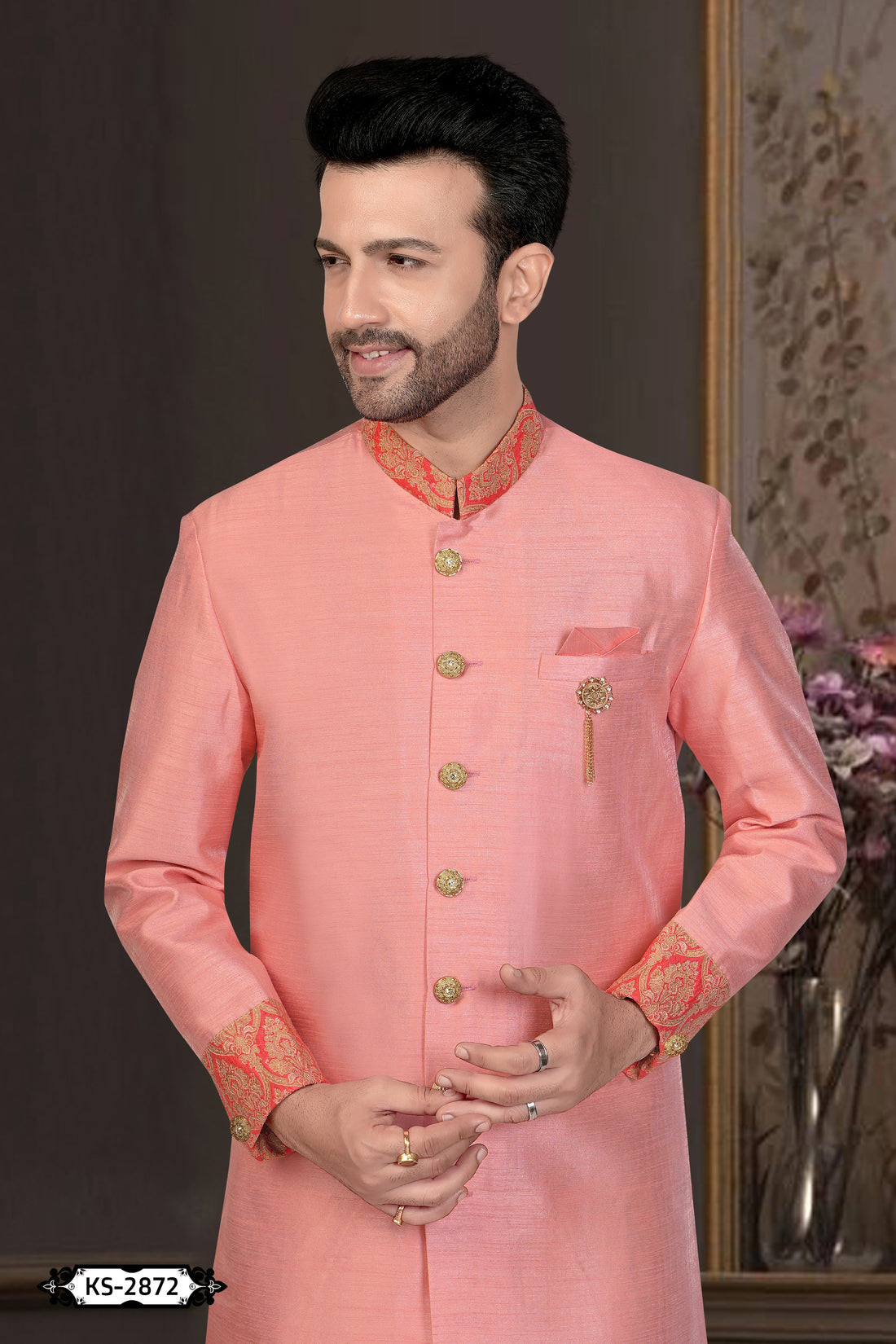 PINK TONE INDO-WESTERN SET WITH DESIGNER PATTA FOR EVERY OCCASIONS
