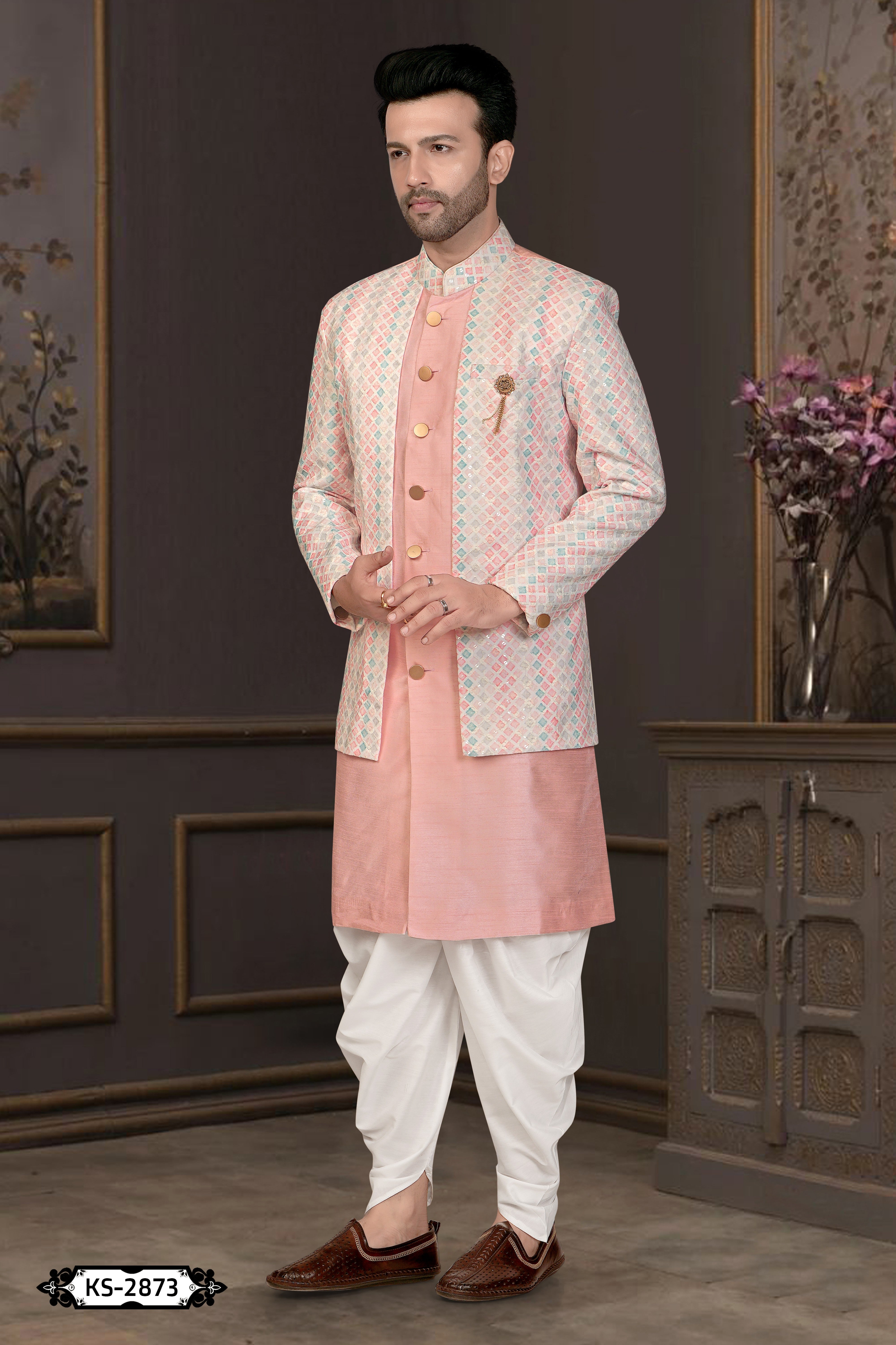 UNIQUE STYLE INDO-WESTERN SET IN PINK HUE FOR EVERY OCCASIONS
