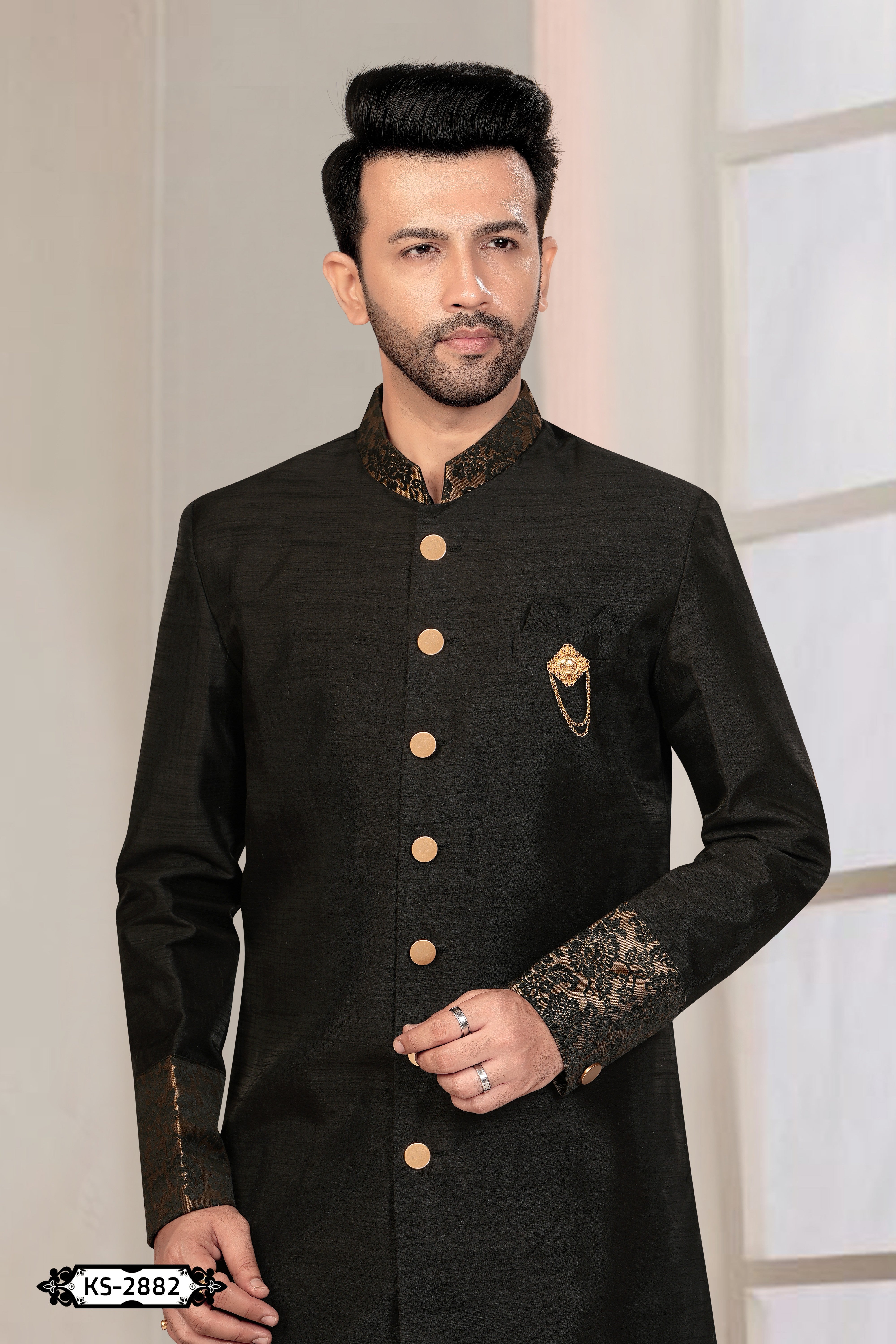 DESIGNER PATTA INDO-WESTERN SET IN BLACK FOR EVERY OCCASIONS