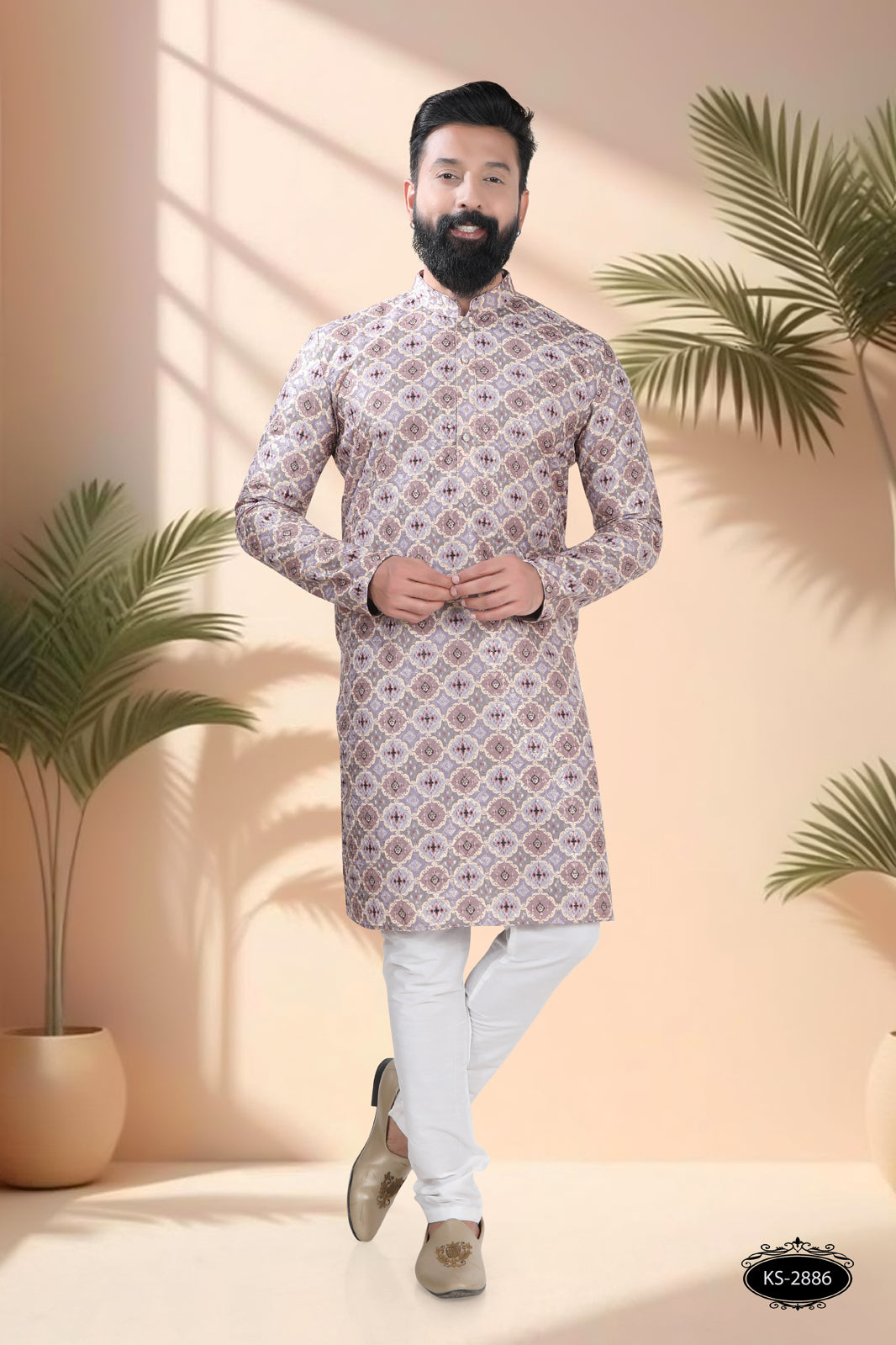 FESTIVE PRINTED KURTA SET WITH ASTER FOR ALL OCCASIONS