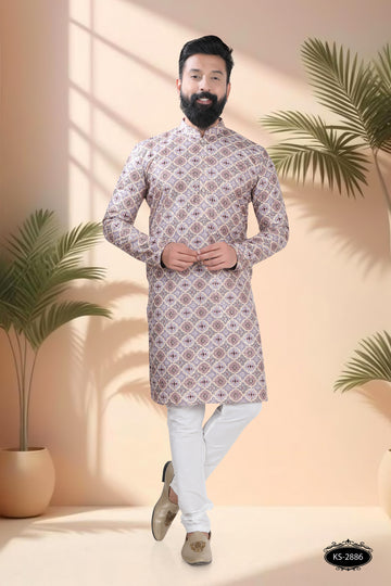 FESTIVE PRINTED KURTA SET WITH ASTER FOR ALL OCCASIONS