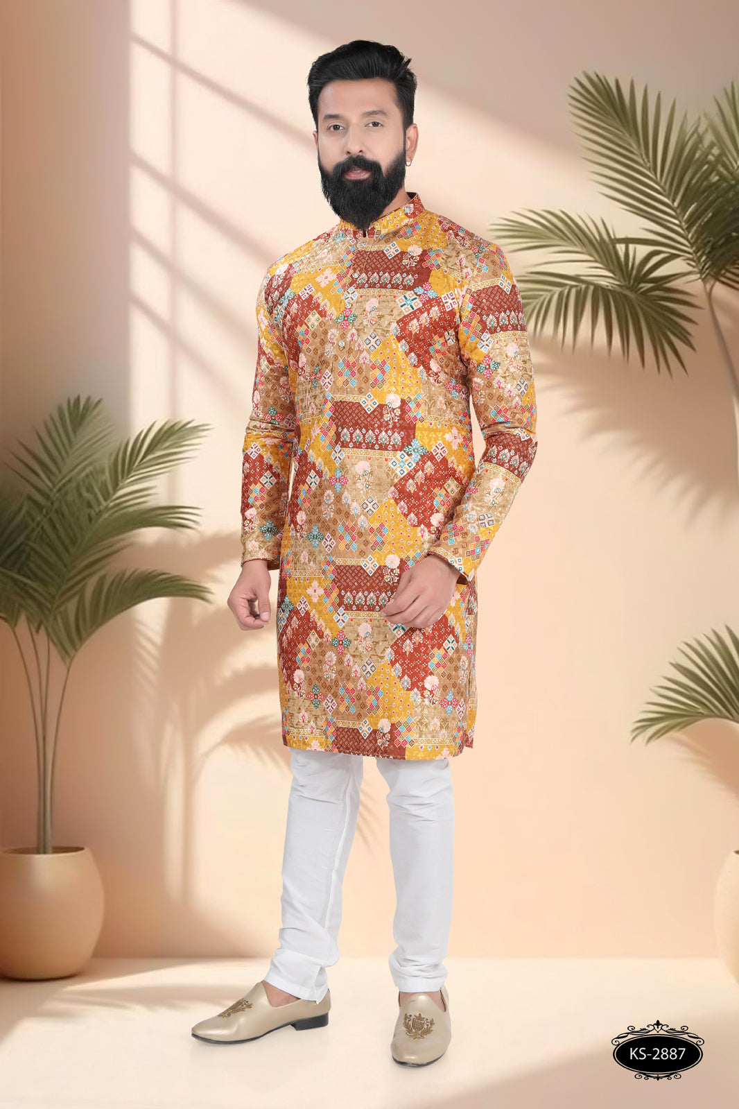 FESTIVE PRINTED KURTA SET WITH ASTER FOR ALL OCASSIONS