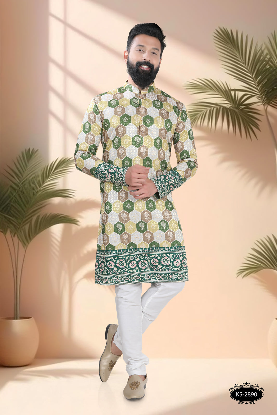 PRINTED KURTA WITH ASTER FOR EVERY FESTIVITY