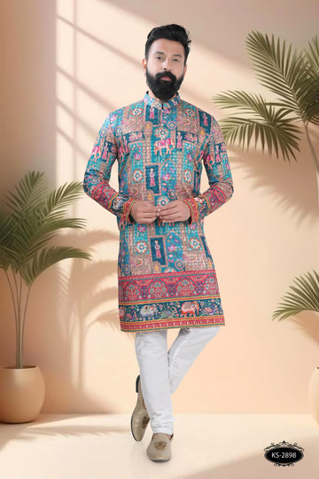 PRINTED KURTA WITH ASTER FOR EVERY FESTIVITY
