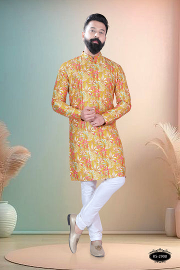 PRINTED KURTA WITH ASTER FOR EVERY FESTIVITY