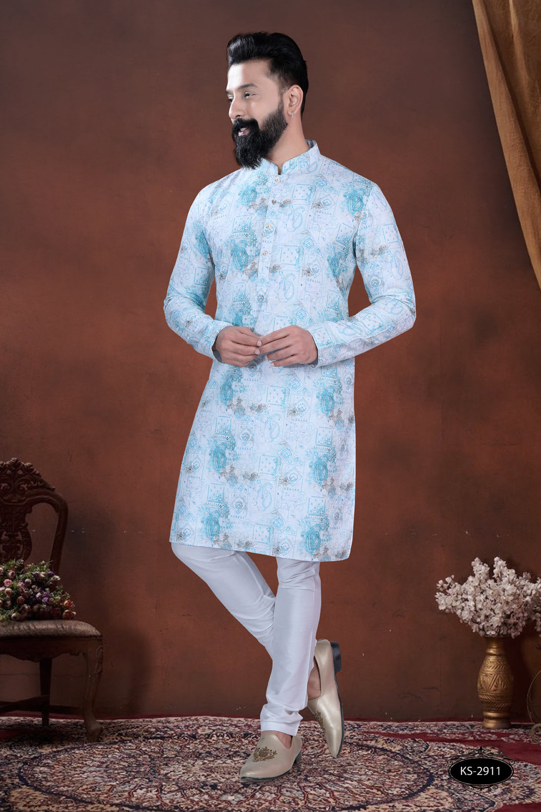 PRINTED KURTA WITH ASTER FOR EVERY FESTIVITY