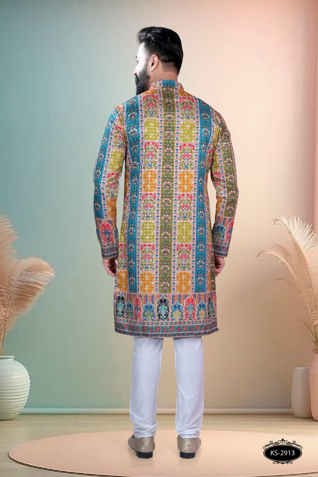 PRINTED FESTIVE KURTA WITH ASTER FOR EVERY FESTIVITY