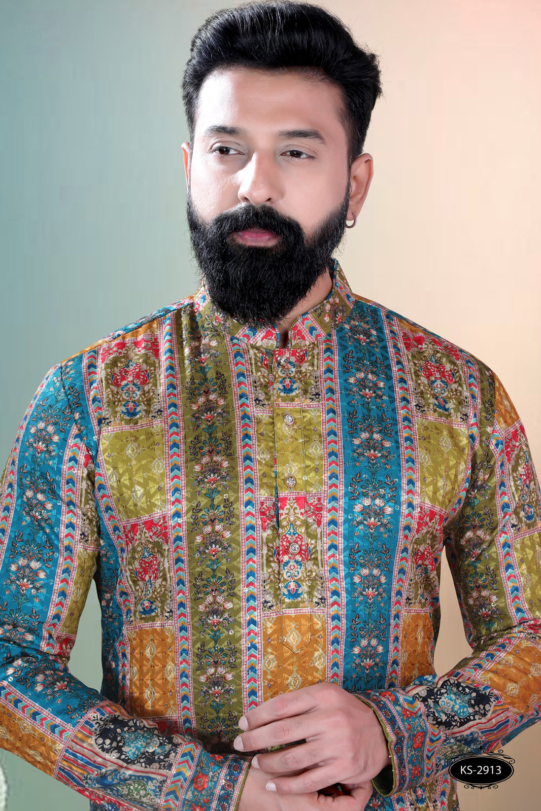 PRINTED FESTIVE KURTA WITH ASTER FOR EVERY FESTIVITY