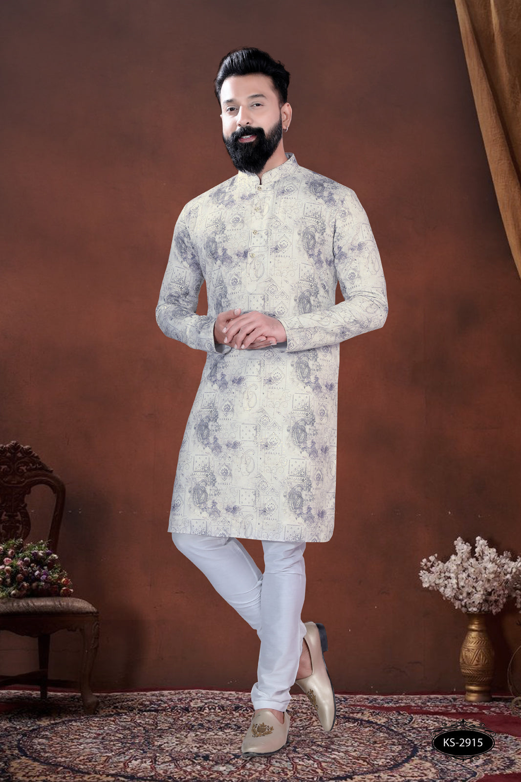 PRINTED KURTA WITH ASTER FOR EVERY FESTIVITY