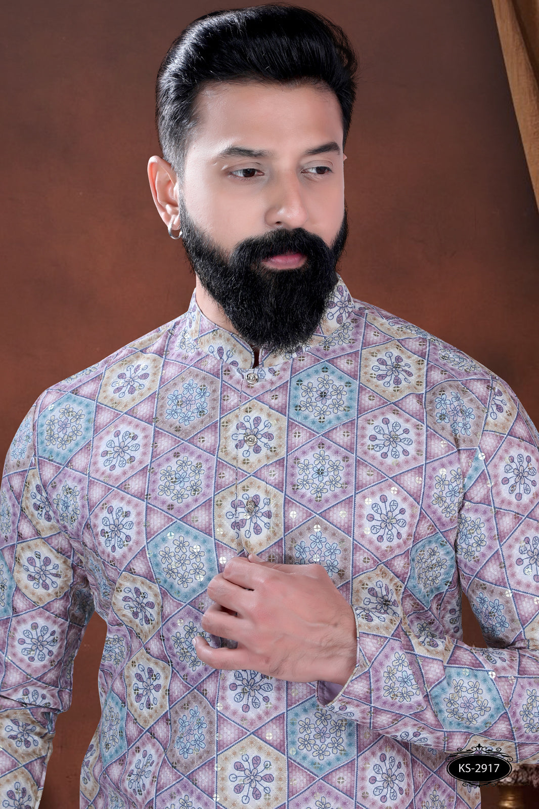 FESTIVE PRINTED KURTA SET WITH ASTER FOR ALL OCCASIONS