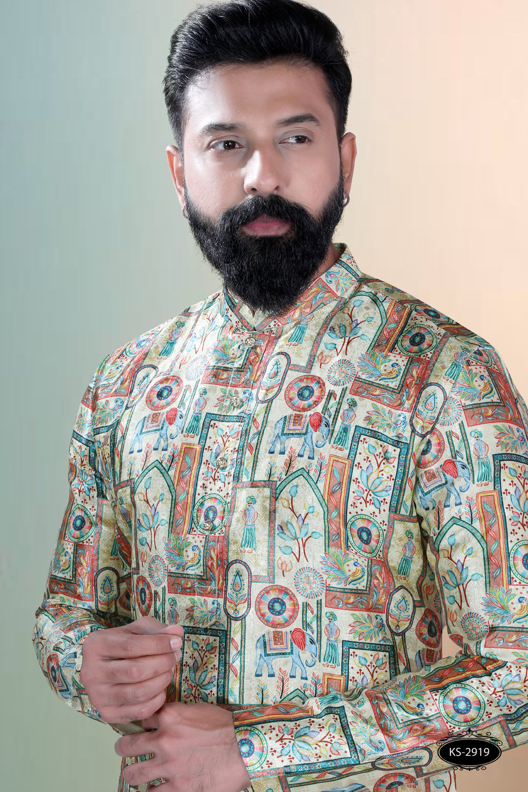 MULTI-COLOUR KURTA WITH ASTER FOR EVERY ETHNIC EVENTS