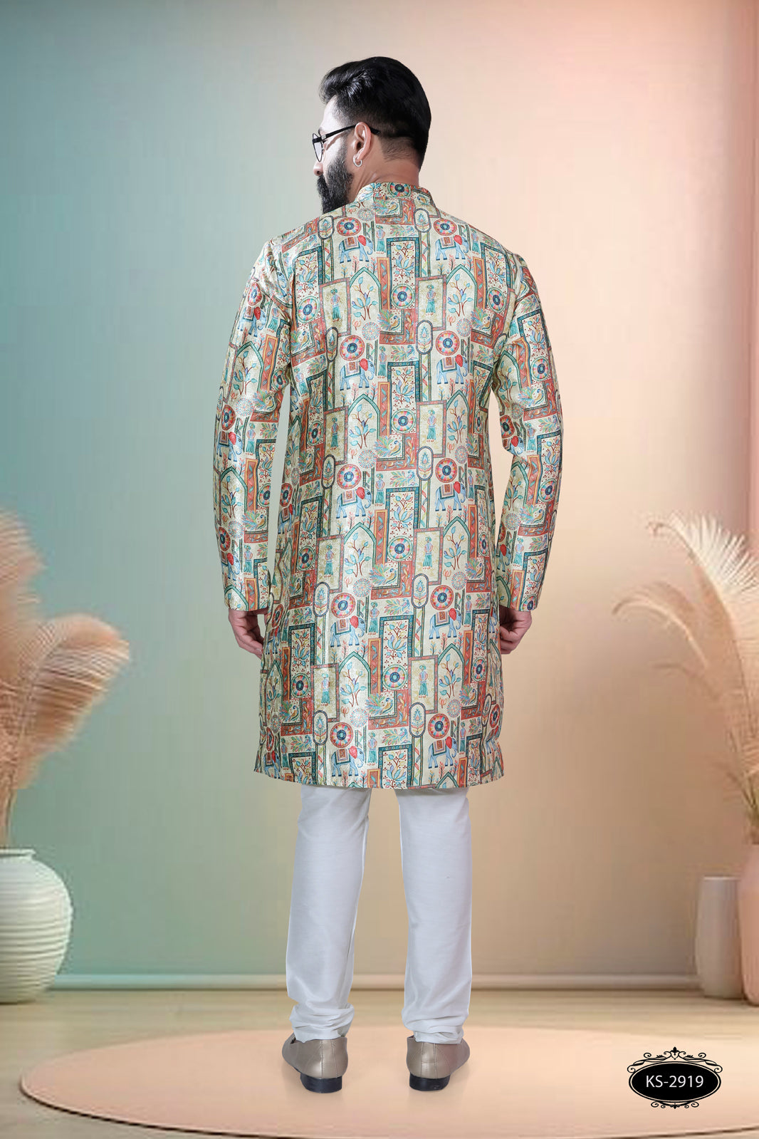MULTI-COLOUR KURTA WITH ASTER FOR EVERY ETHNIC EVENTS