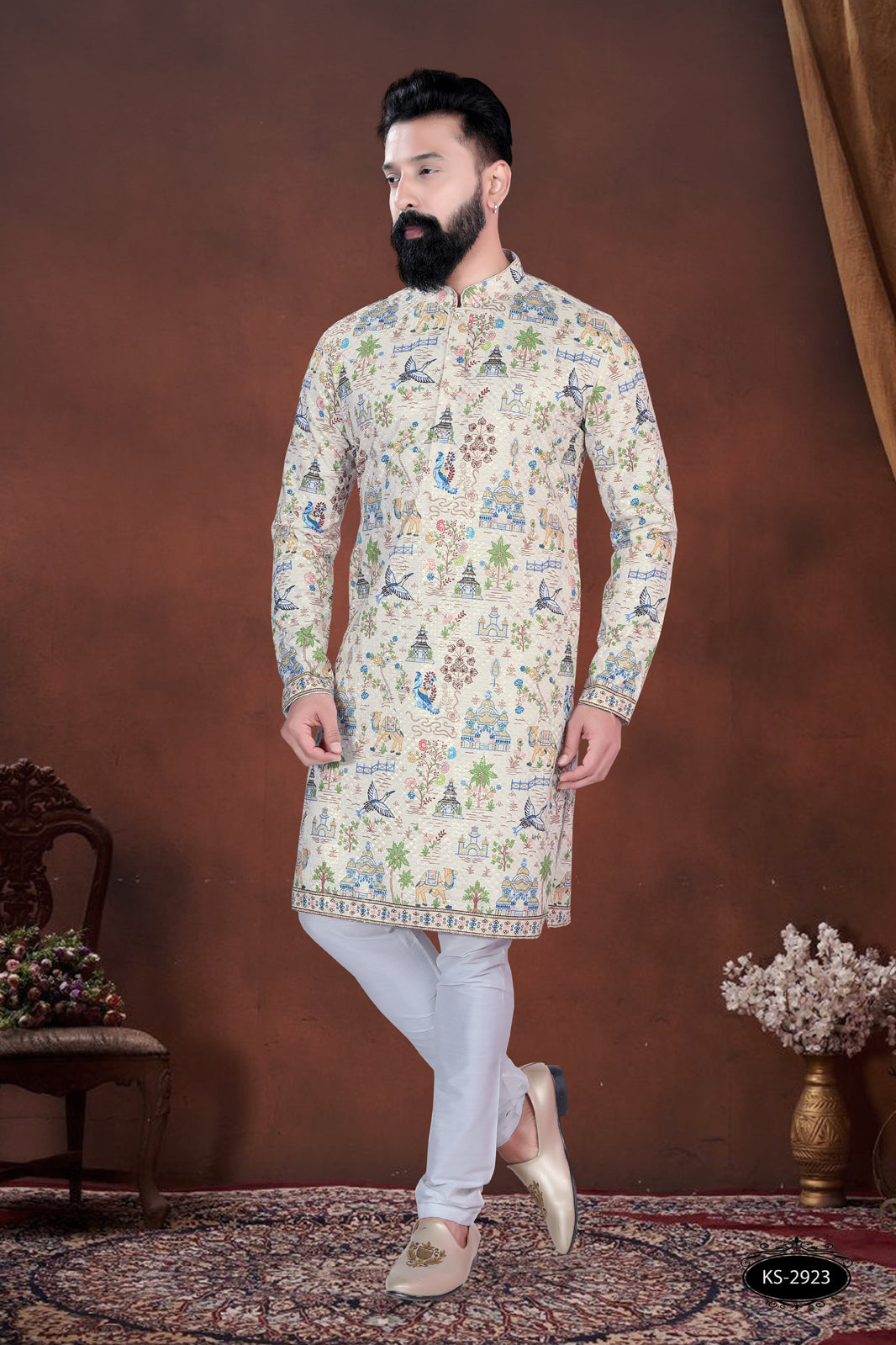 PRINTED KURTA WITH ASTER FOR EVERY FESTIVITY