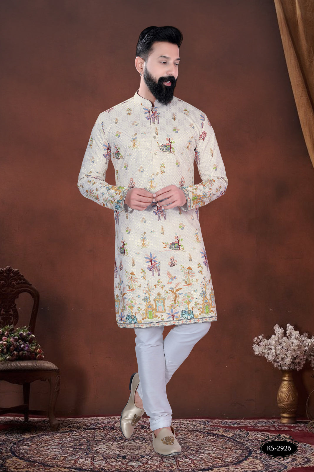 MULTI-COLOUR PRINTED KURTA WITH ASTER FOR EVERY FESTIVITY