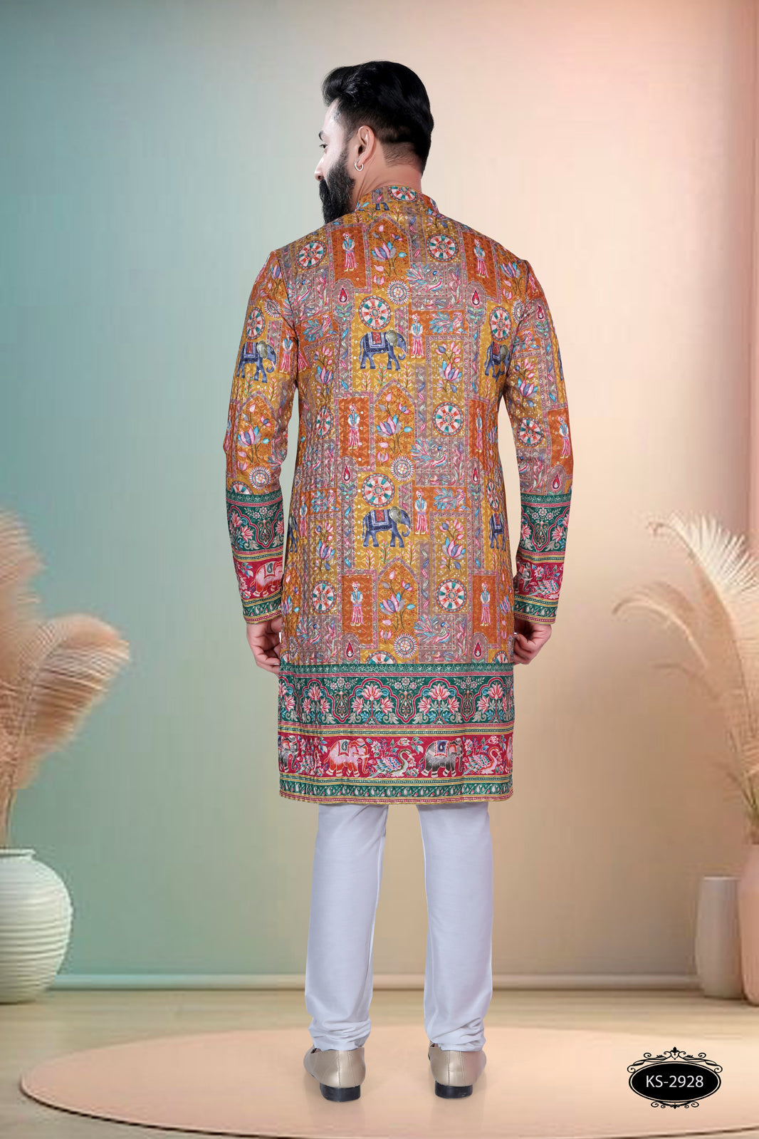 PRINTED KURTA WITH PANEL & ASTER FOR EVERY FESTIVITY