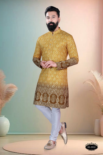 PRINTED KURTA WITH PANEL & ASTER FOR EVERY FESTIVITY