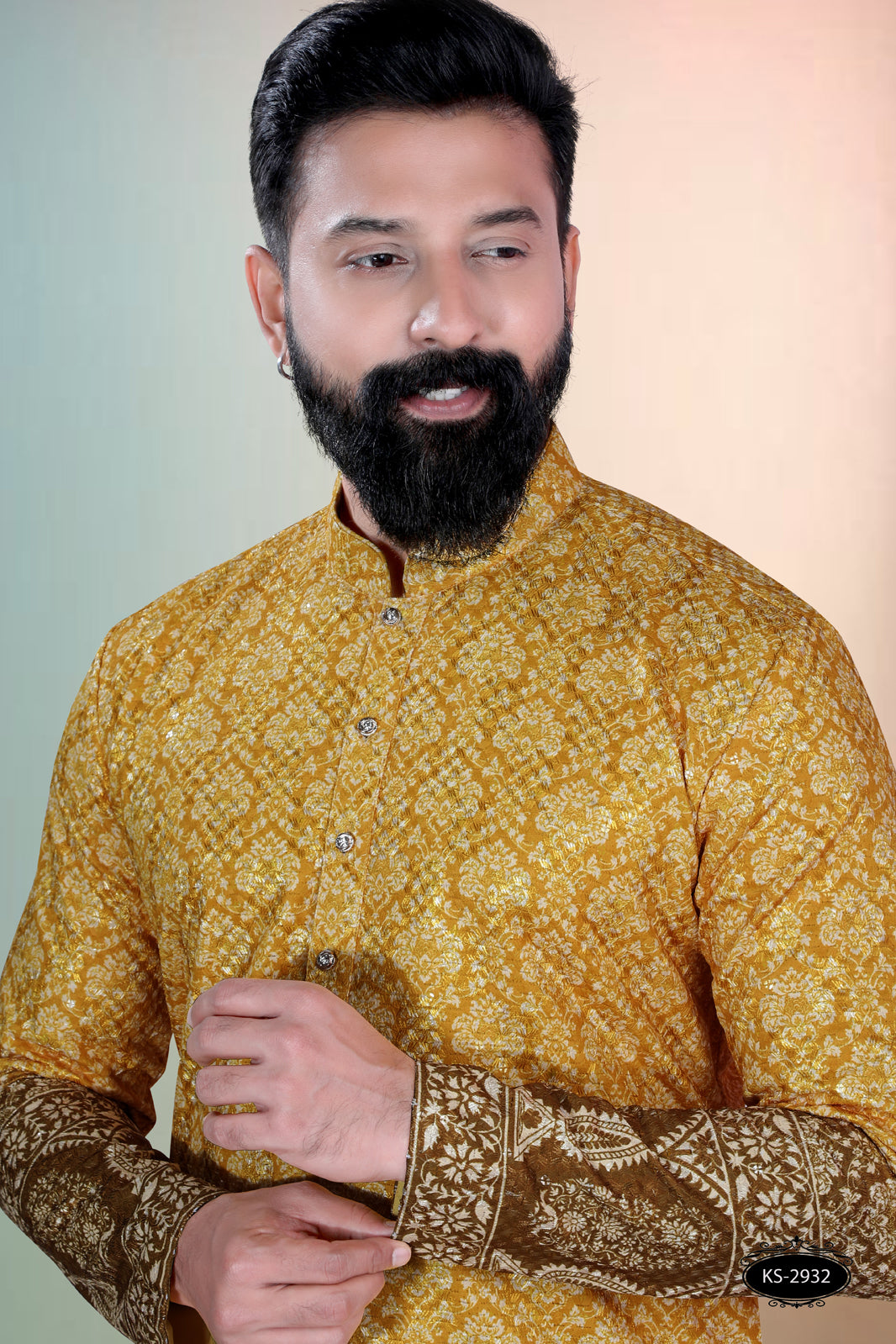 PRINTED KURTA WITH PANEL & ASTER FOR EVERY FESTIVITY