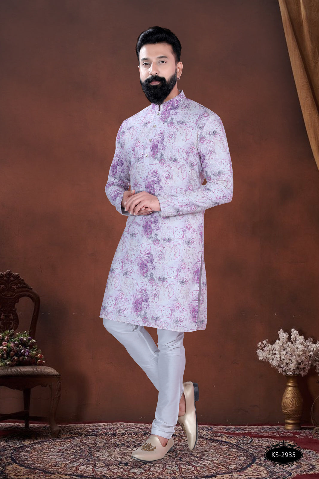 PRINTED KURTA WITH ASTER FOR EVERY FESTIVITY